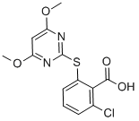 2-Chloro-6-[(4,6-dimethoxy-2-pyrimidinyl)thio]benzoic acid