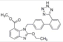 Ethyl-2-Ethoxy-1-[[(2'-(1h-Tetrazol-5-Yl)Biphenyl-4-Yl)Methyl]Benzimidazole]-7-Carboxylate