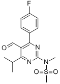 4-(4-Fluorophenyl)-6-isopropyl-2-[(N-methyl-N-methylsulfonyl)amino]pyrimidinyl-5-yl-formyl