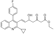 lower price! Ethyl (E)-3,5-dihydroxy-7-[2-cyclopropyl-4-(4-fluorophenyl)-3-quinolinyl]-hept-6-enoate 148901-69-3