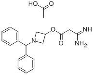 3-Amino-3-iminopropanoic acid 1-(diphenylmethyl)-3-azetidinyl ester acetate