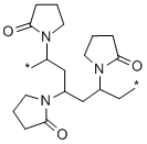 Polyvinylpyrrolidone cross-linked