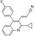 (E)-3-[2-Cyclopropyl-4-(4-fluorophenyl)-3-quinolinyl]-2-propenenitrile